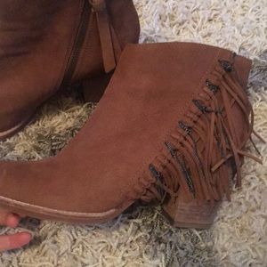 Dolce vita fringe booties